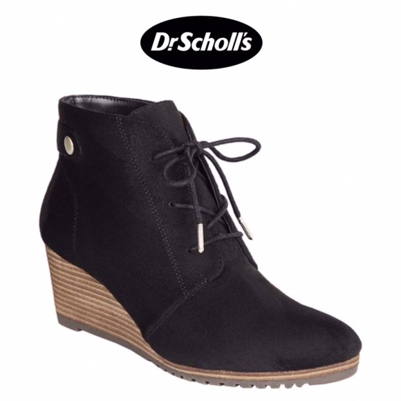 dr scholls conquer wedge bootie